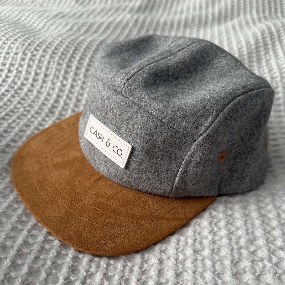 Kids Gray and Tan Hat